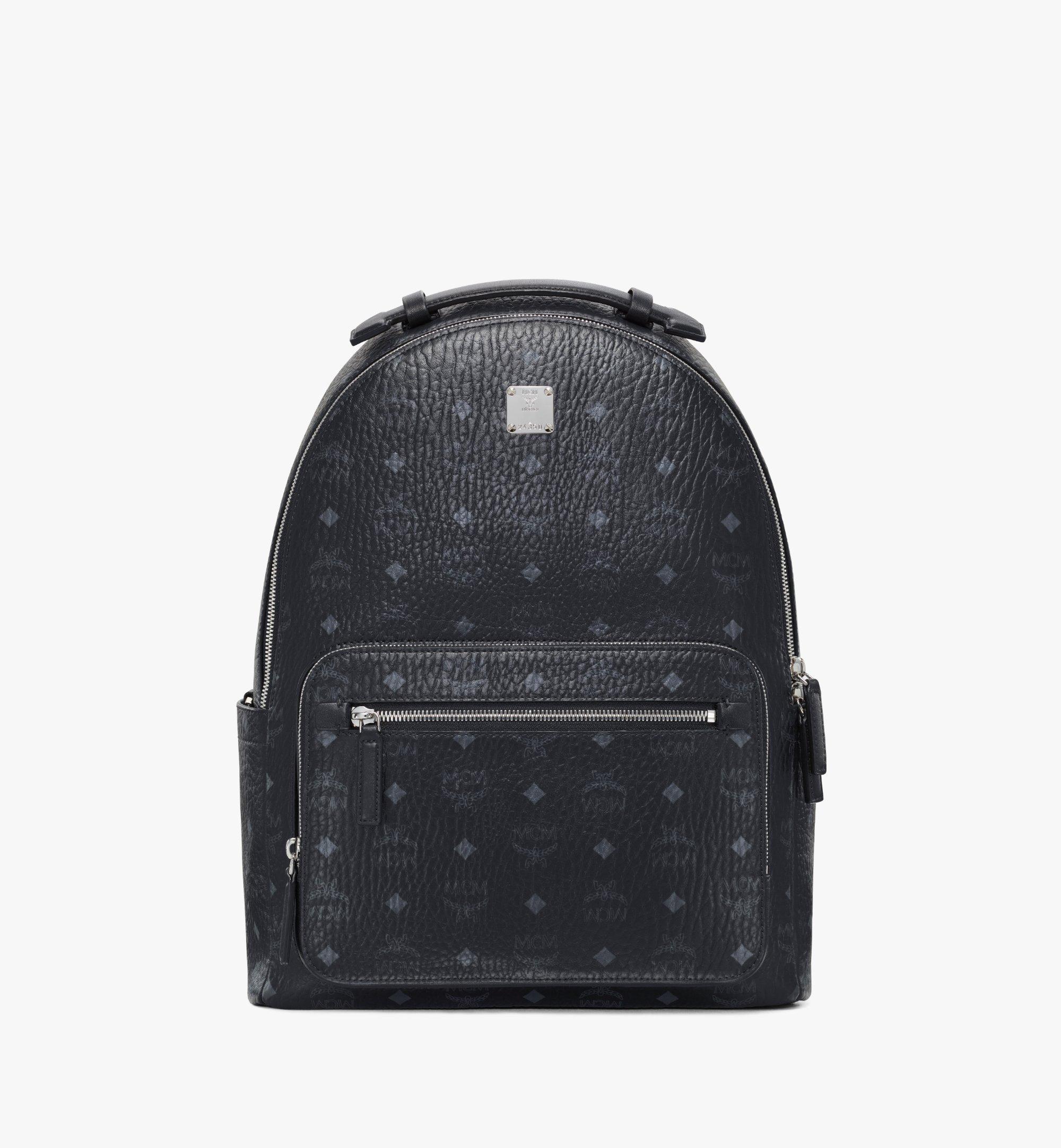 Black mcm 2025 backpack mens